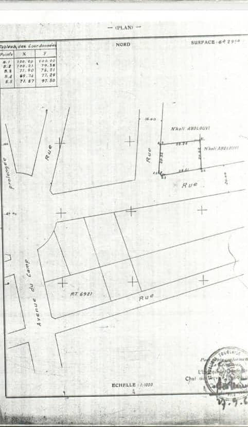 TERRAIN DE 1 LOT A VENDRE À TOKOIN TRÉSOR