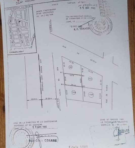 Terrain à vendre à Agbalépédo – 50 Millions FCFA
