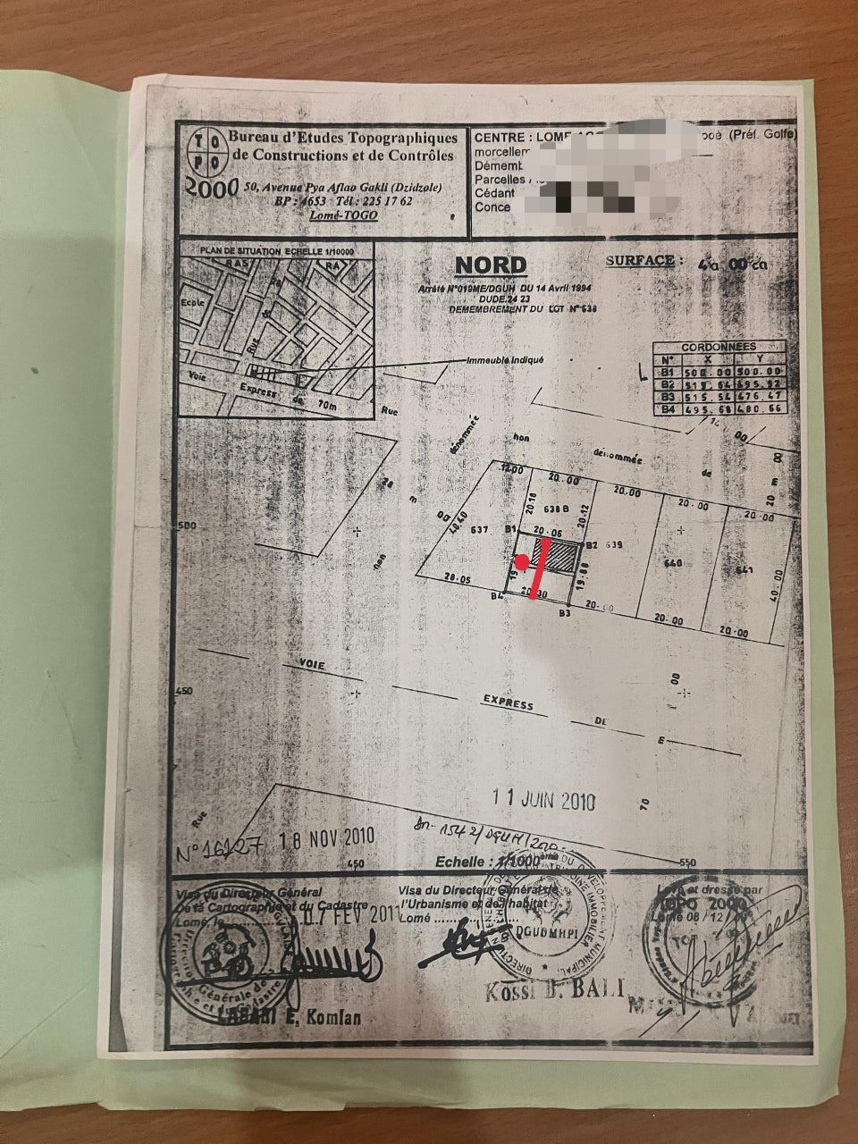 Terrain à vendre à Agoè – 35 Millions FCFA
