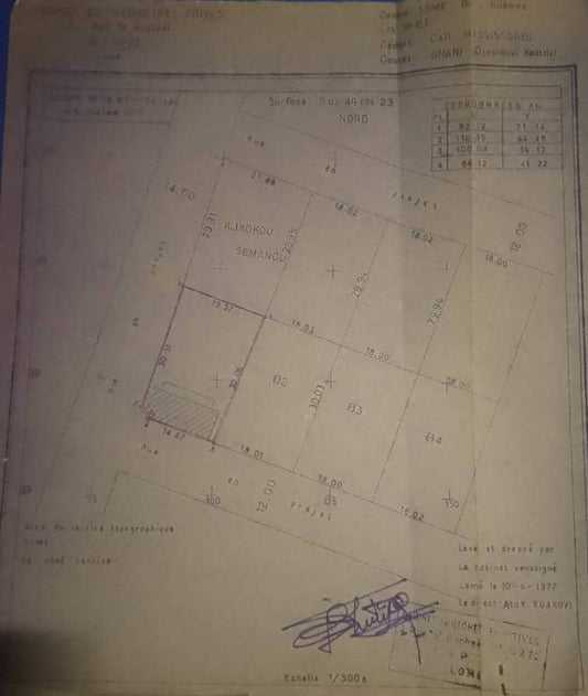 Terrain à vendre à Klikamé – 80 Millions FCFA