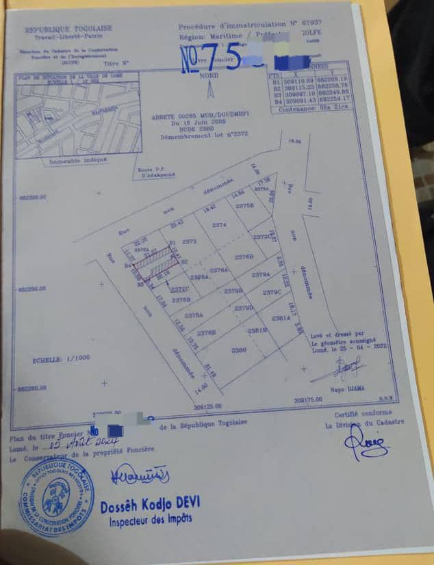 Maison à vendre à Bè Kpota – 45 Millions FCFA