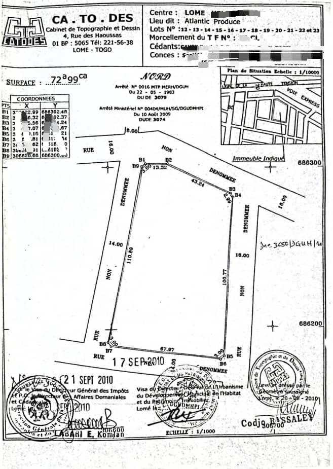 Terrain de 7299 m² en vente à Kégué Tsinga – 60 millions FCFA le lot
