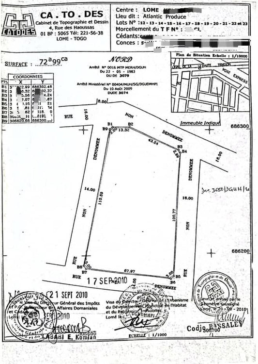 Terrain de 7299 m² en vente à Kégué Tsinga – 60 millions FCFA le lot
