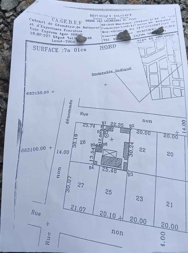 Terrain 1 lot en vente à Klikamé – 75 millions FCFA