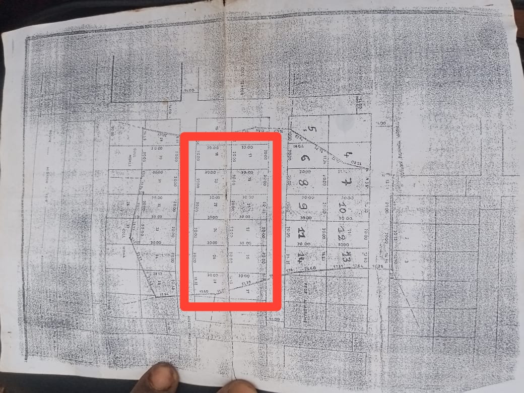Terrain 11 lots en vente à Adidomé – 7 500 000 FCFA le lot