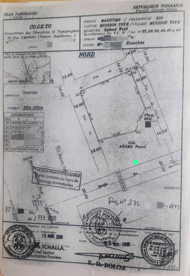 Terrain à vendre à Apessito – 15 Millions FCFA le lot