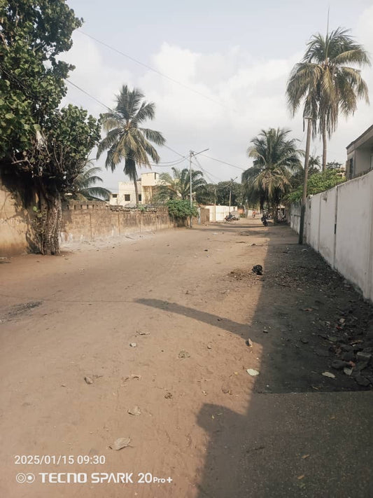 À VENDRE – 6 LOTS COLLÉS EN ANGLE À KODJOVIAKOPE – 950 MILLIONS FCFA