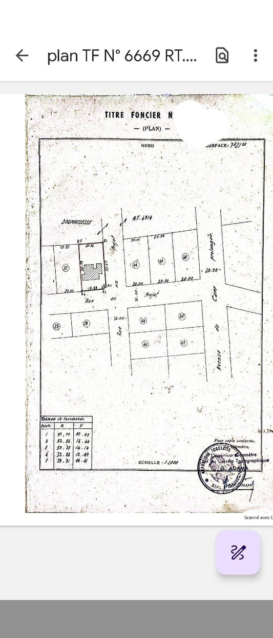 Terrain en vente à Tokoin Trésor – 150 millions FCFA