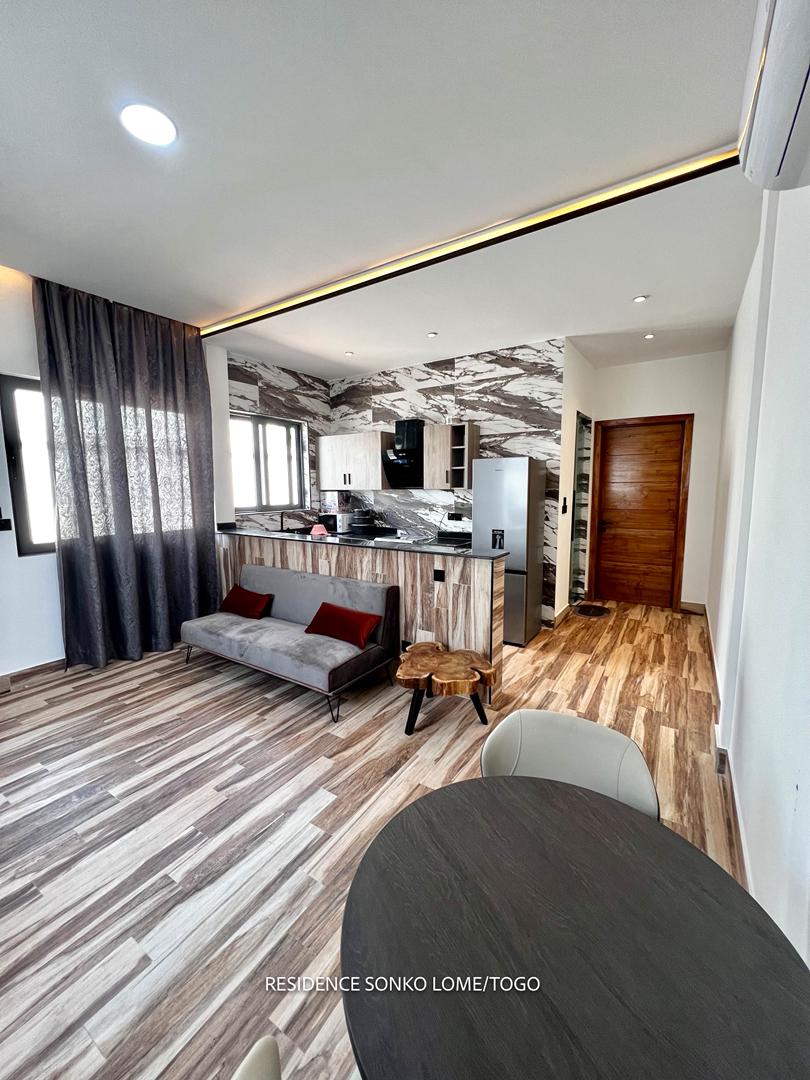 Appartement meublé 2 chambres à louer à Baguida Luxolin – 45 000 FCFA la nuit