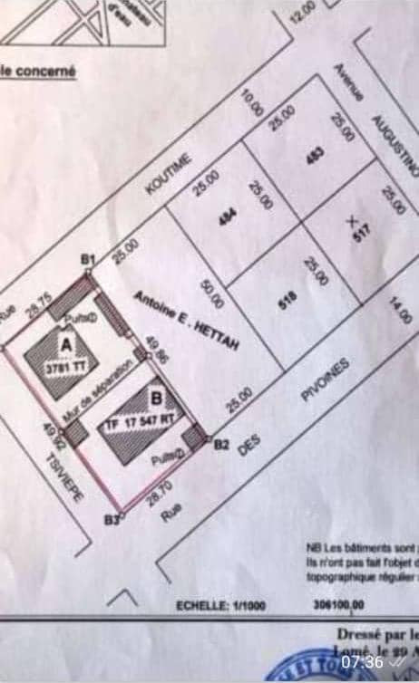TERRAIN À VENDRE À DJAGBLÉ 200M DU GOUDRON