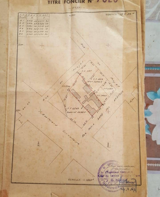 Terrain de 1300 m² en vente à Dékon – 750 millions FCFA