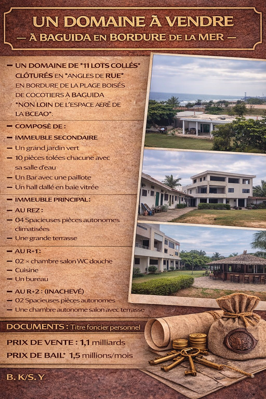 UNE VILLA À VENDRE À AGOÈ LÉGBASSITO