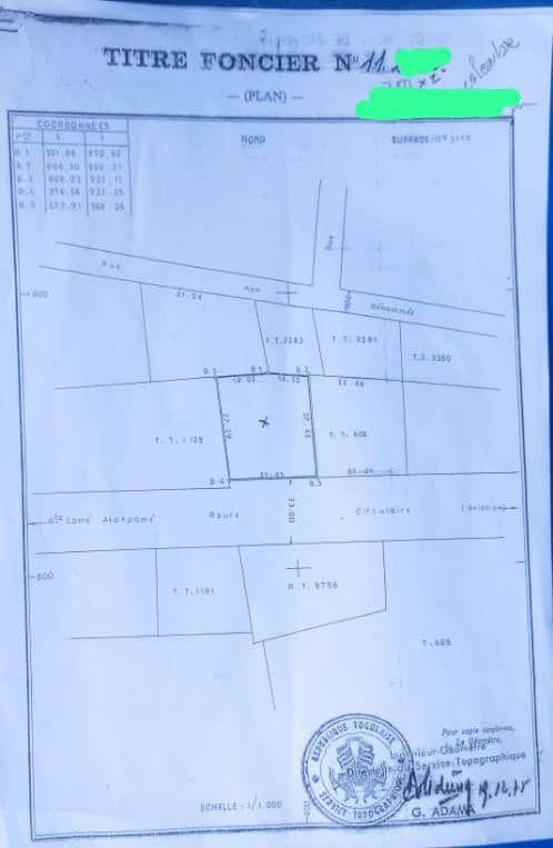 TERRAIN 1231m² À VENDRE À LA COLOMBE DE LA PAIX – BORD DU GOUDRON