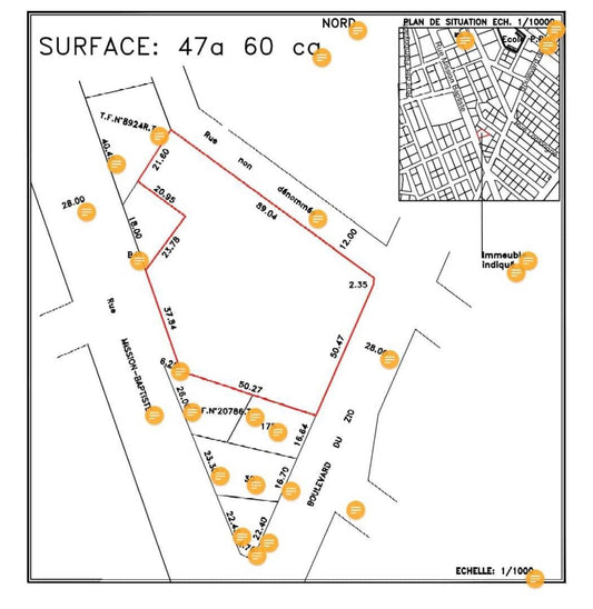 TERRAIN AU BORD DU GOUDRON, À VENDRE À NUKAFU HOUTIGOMÉ