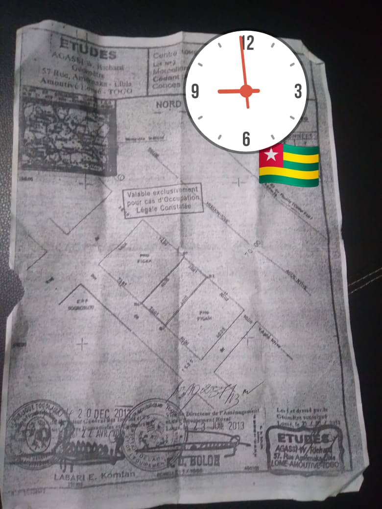 Terrain à vendre à Agoè – 160 Millions FCFA