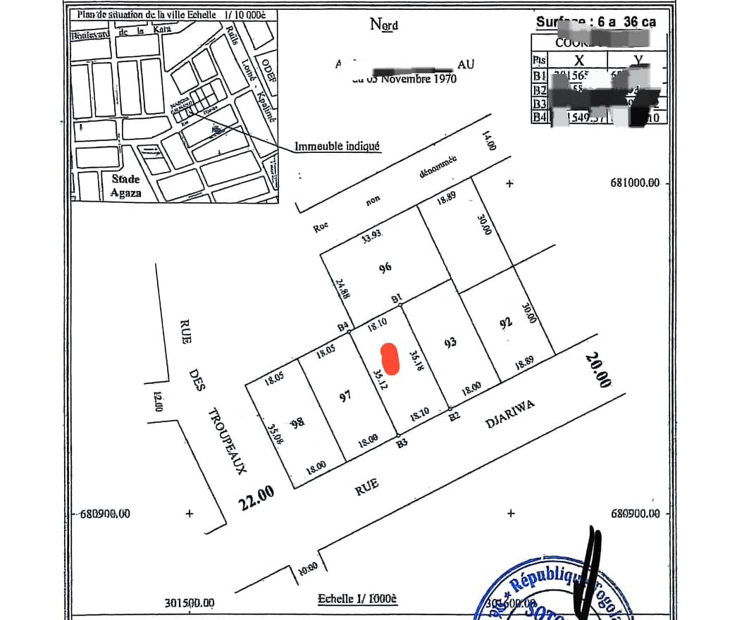 Maison à vendre à Gbossimé – 75 Millions FCFA