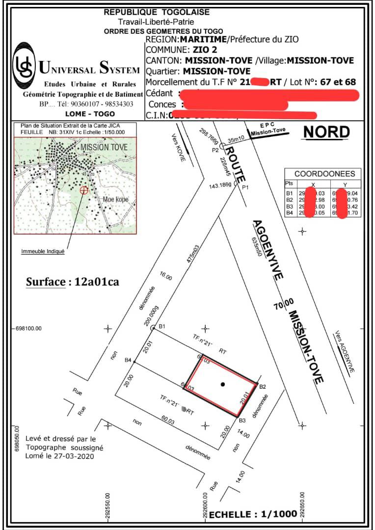 TERRAIN DE 1 LOT EN LIQUIDATION À APÉSSITO, QUARTIER LA PAIX