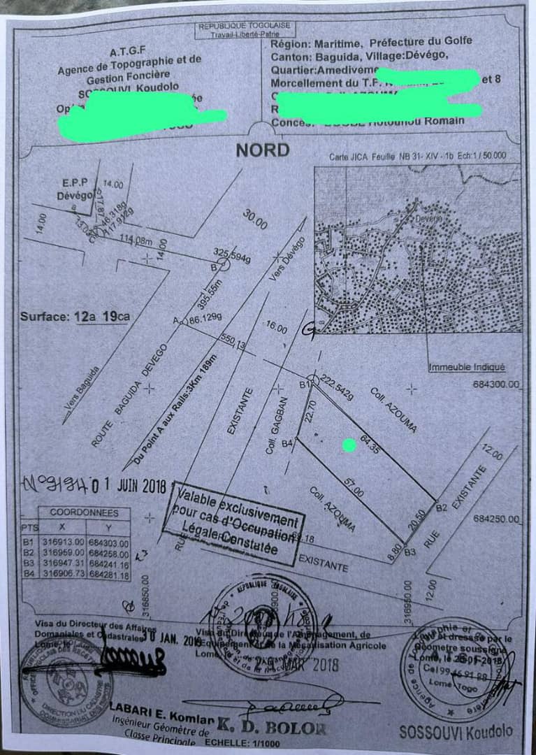 LOMÉ – BAGUIDA DEVEGO – VILLA DUPLEX DE 6 CHAMBRES À VENDRE