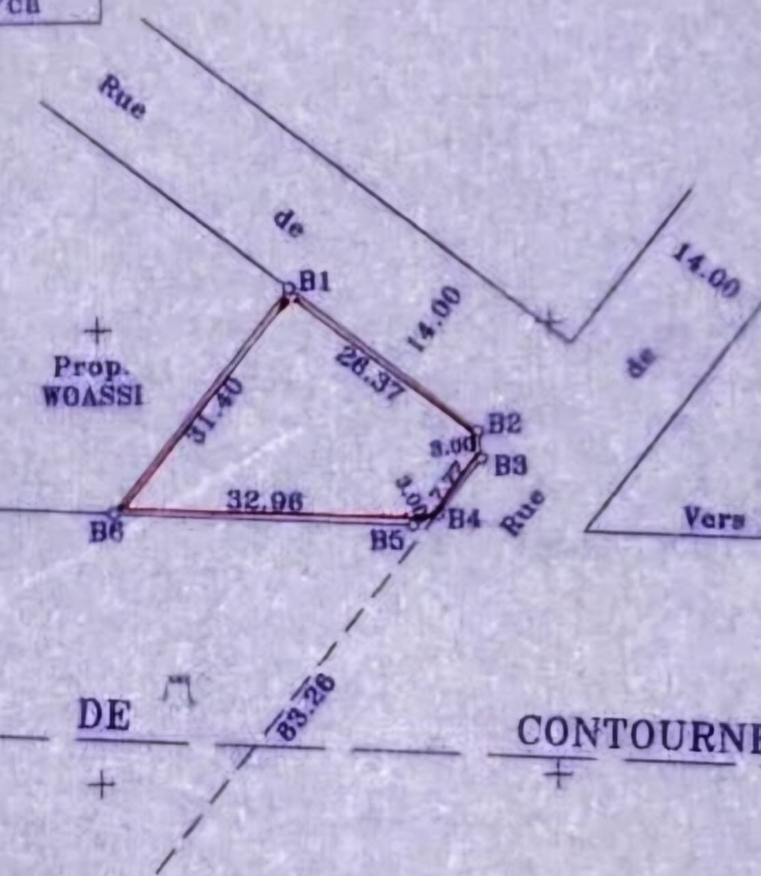 Terrain de 607 m² en vente en bordure de goudron à Légbassito Madjikpéto – 95 millions FCFA