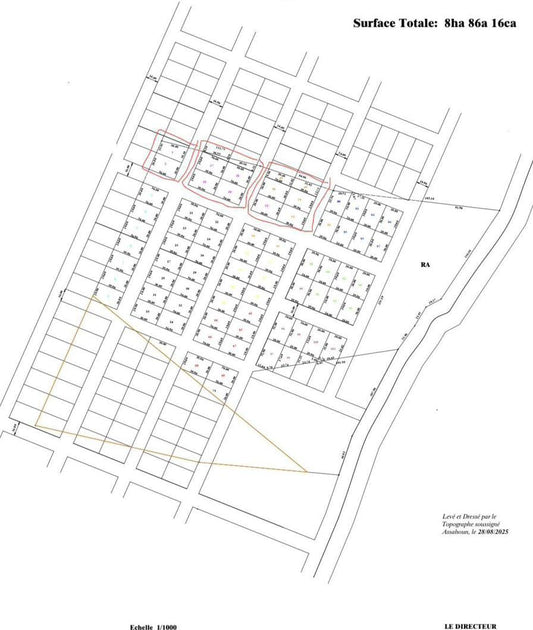 Terrain en vente à Bolou-Kpéta – 1 000 000 FCFA le lot
