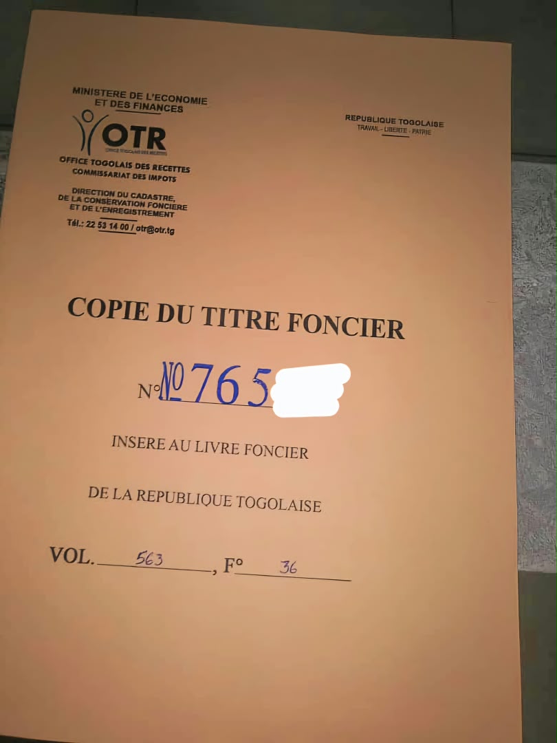 Terrain 1 lot en vente angle rue à Segbé – 25 millions FCFA