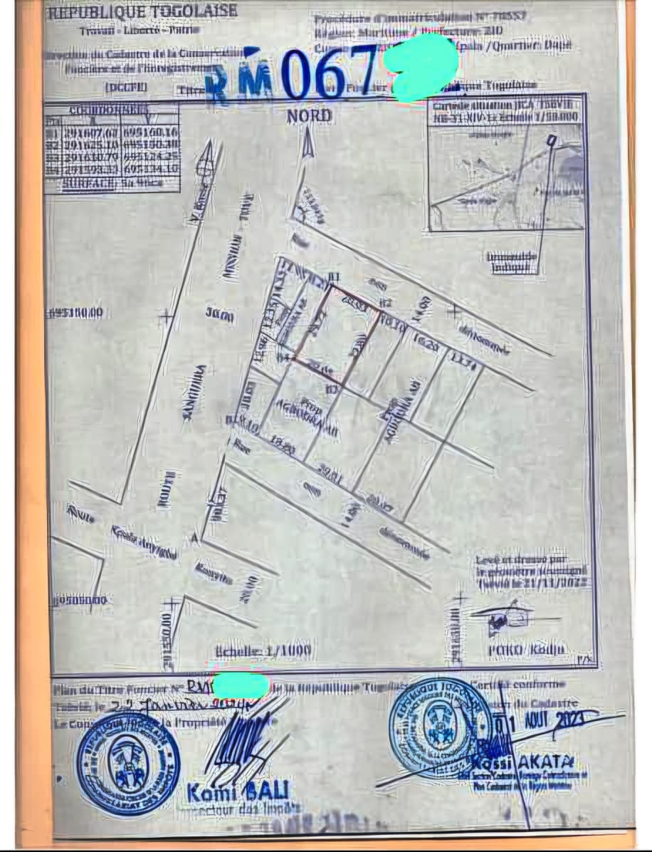 Terrain de 594 m² en vente à Sanguéra avec Titre Foncier – 13 000 000 FCFA