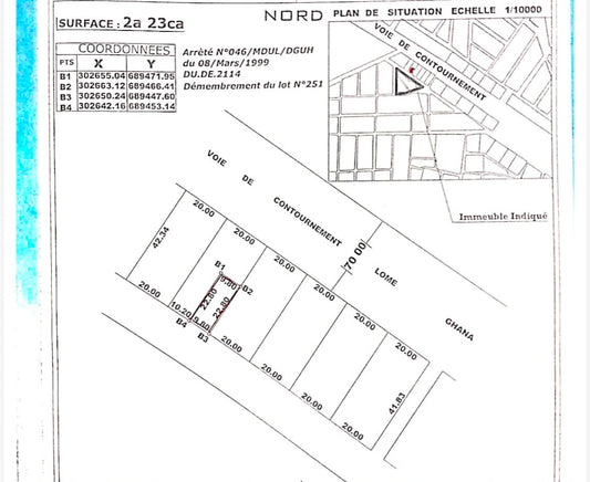 Maison 2 chambres en vente en bord du goudron à Agoè – 25 000 000 FCFA