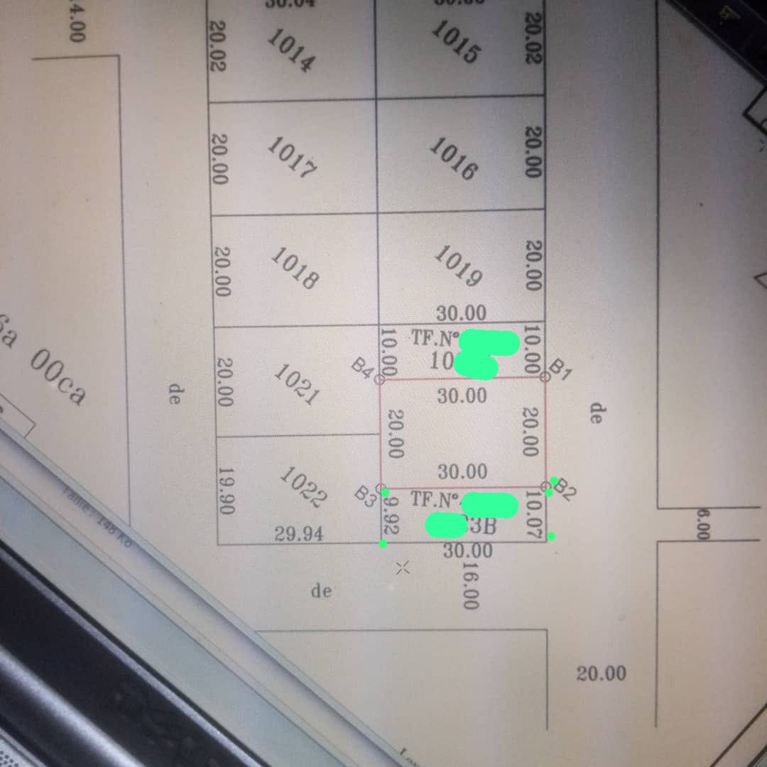 Terrain de 1/2 lot en vente angle de rue à Kégué Kelegougan – 25 000 000 FCFA
