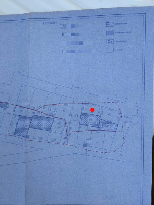 Terrain de 1/4 lot (150 m²) en vente à Zanguera UCAO – 4 millions FCFA