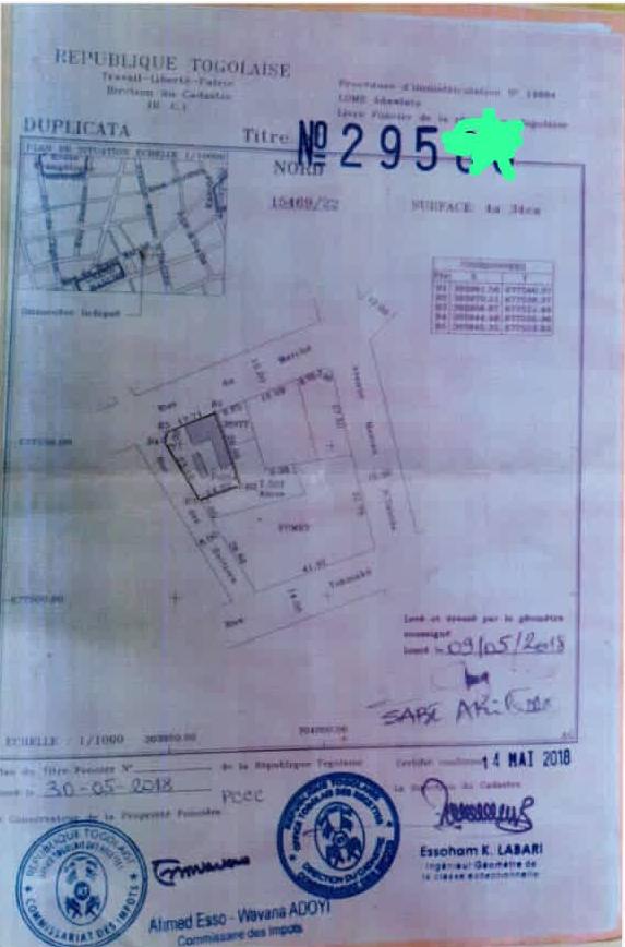 Immeuble en vente à Assigamé – 750 millions FCFA