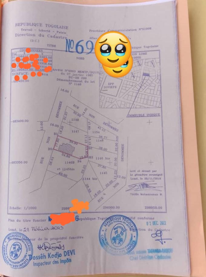 Villa 4 chambres en vente à Adidogomé Soviepé – 55 millions FCFA
