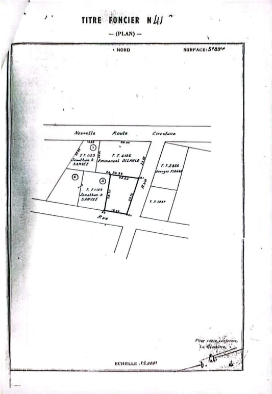 Terrain 1 lot en vente à Tokoin Ramco – 65 millions FCFA