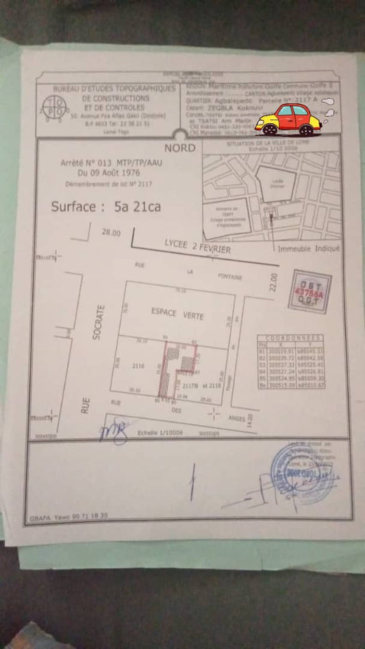 Maison 3 chambres en vente à Agbalepedogan, proche du goudron – 55 millions FCFA