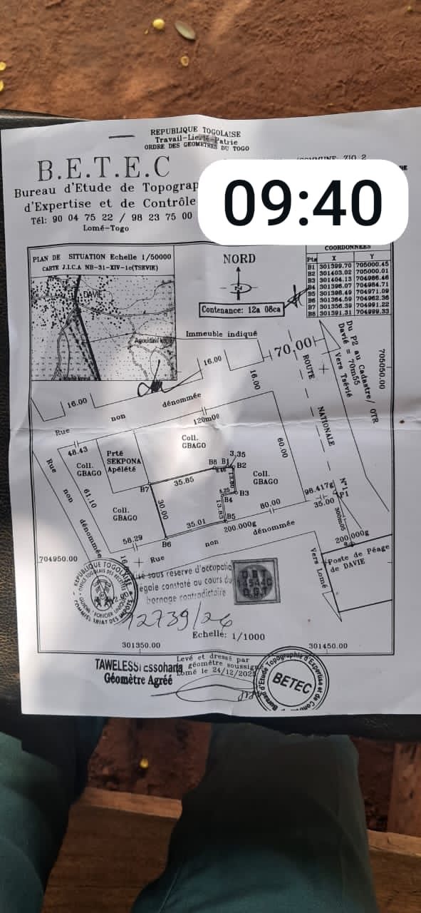 Terrain de 3 lots en vente à Davié