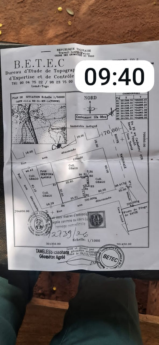 Terrain de 3 lots en vente à Davié