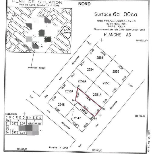 Terrain clôturé de 600 m² en vente à Avedji – 35 000 000 FCFA