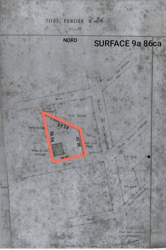 Terrain de 986 m² en vente à Nyékonakpoè Lokodonou - 170 millions FCFA