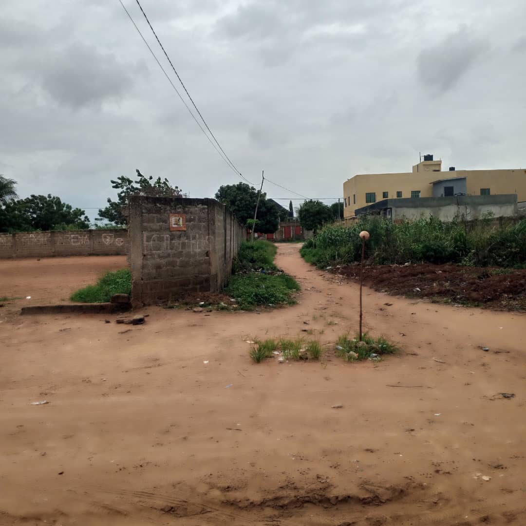 Terrain de 2 lots en vente en angle de rue à Amadahomé près du carrefour Aised – 35 millions FCFA