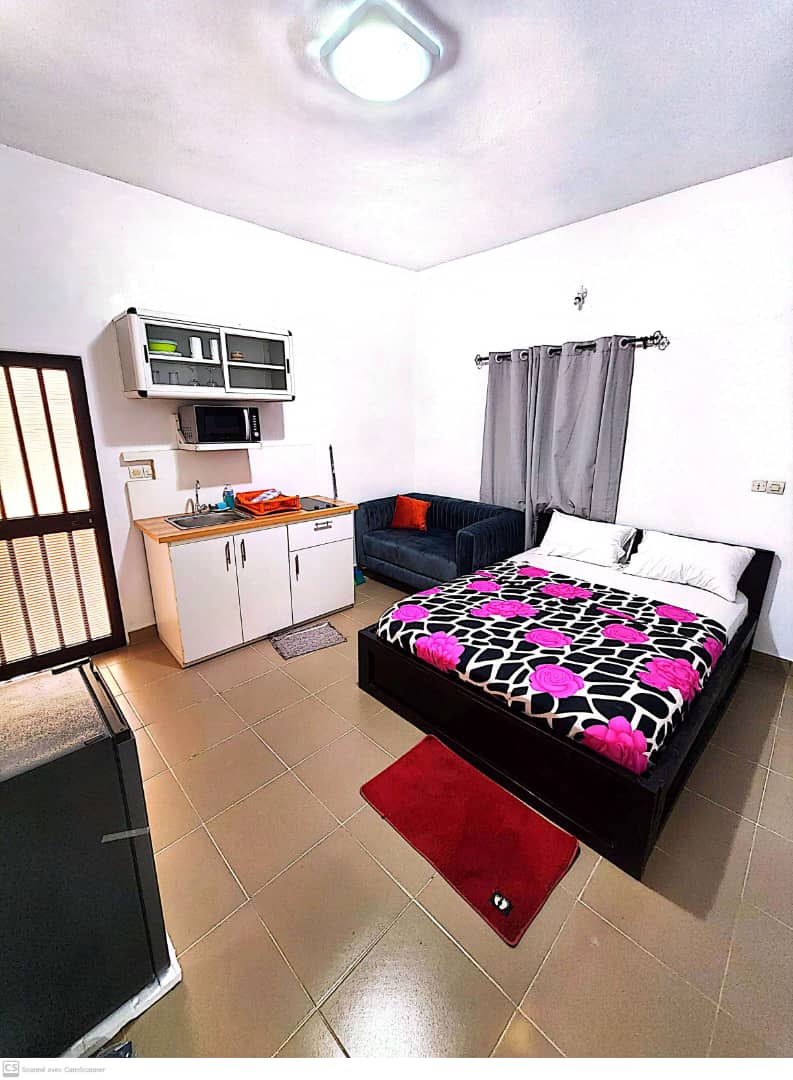 Appartement meublé studio en location à Segbé, à 100m du goudron – à partir de 15.000 FCFA