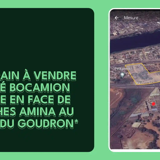 *TERRAIN &Agrave; VENDRE LOM&Eacute; BOCAMION JUSTE EN FACE DE M&Egrave;CHES AMINA AU BORD DU GOUDRON* by@Outfy