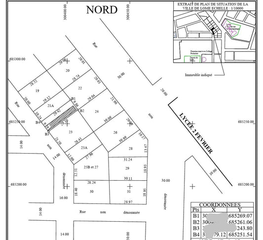 Terrain en vente à Agbalépédo – 30 millions FCFA
