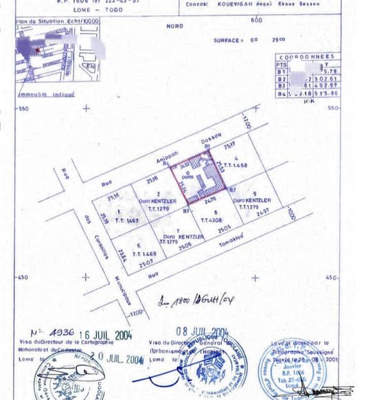 2 lots en vente à 100m du goudron juste après le péage du contournement – 22 millions FCFA le lot