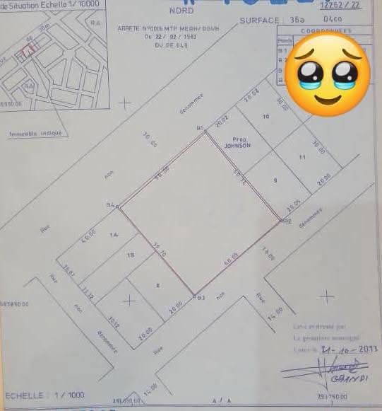Terrain de 1229 m² en vente à Agoè Anomé à 50m du goudron – 160 millions FCFA