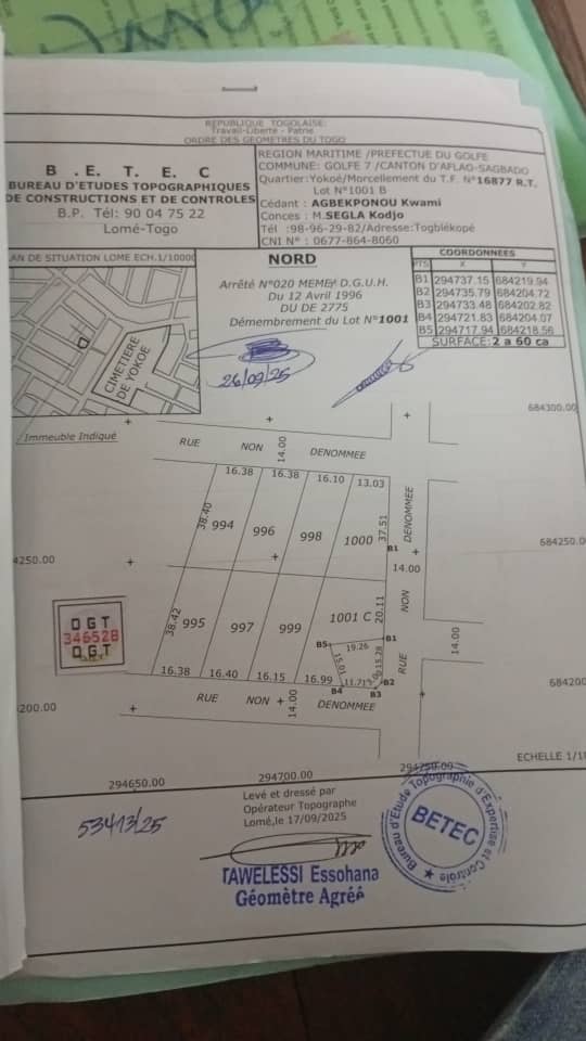 Maison duplex 6 chambres sur 300 m² en vente à Adidogomé – 55 millions FCFA