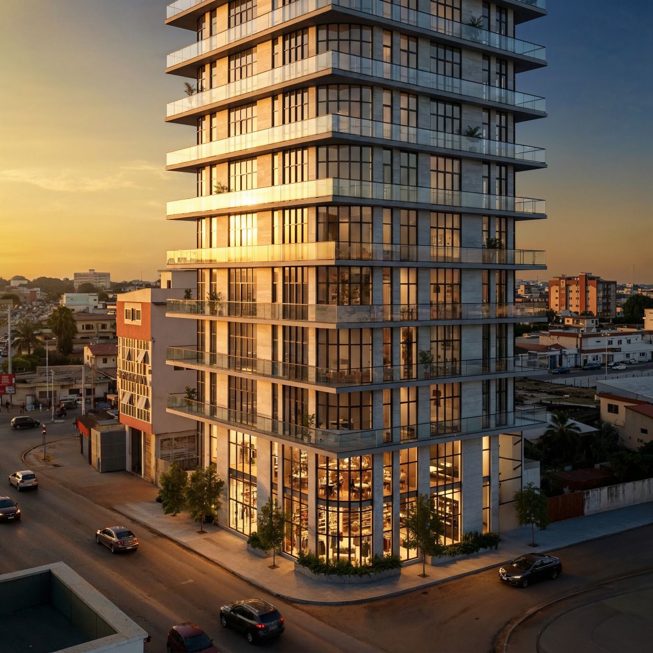 Terrain en vente en angle de rue au bord du goudron à Novissi – 195 millions FCFA