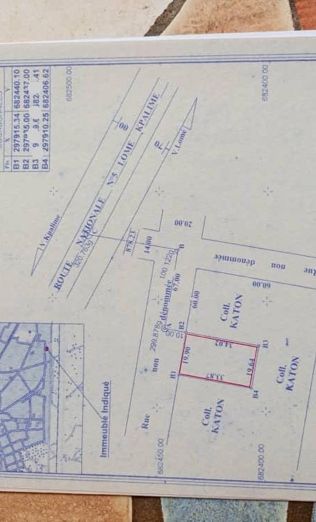 Terrain en vente à Adidogomé Boukarou – 14.000.000 FCFA