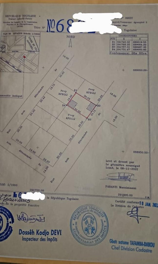 Terrain 1 lot en vente à Sanguera non loin du lycée – 25 000 000 FCFA