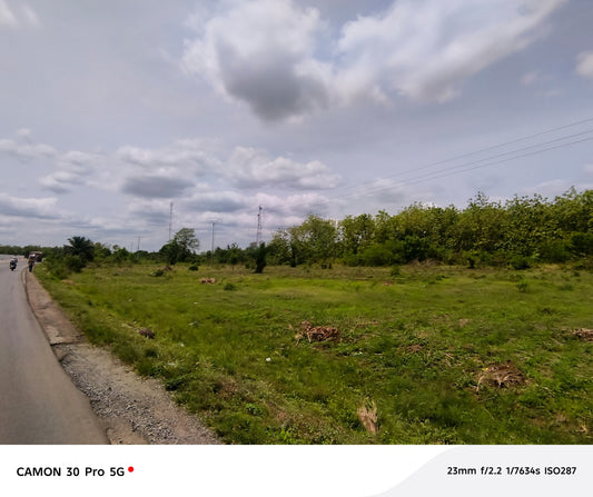 Terrain de 10 hectares en vente en bordure du goudron à Lilikopé – 5 millions FCFA l'unité
